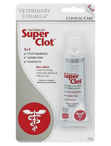 Veterinary Formula Clinical Care Super Clot First Aid Gel for Dogs and Cats 1oz (28g) | Perromart Online Pet Store Singapore