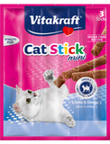 Vitakraft Cat Stick Mini Plaice w Omega 3 3pcs 20 PER CTN | Perromart Online Pet Store Singapore