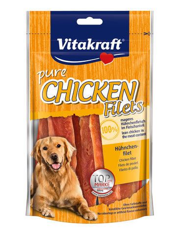 Vitakraft Chicken Fillets Dog Treats 80g