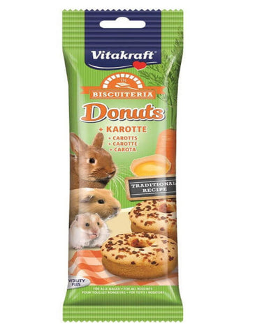 Vitakraft Donuts Carrots Small Pet Treats 28g | Perromart Online Pet Store Singapore