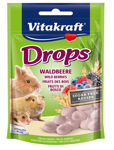 Vitakraft Drops Wildberry Small Pet Treats 75g | Perromart Online Pet Store Singapore