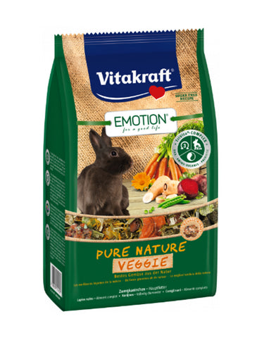 Vitakraft Emotion Pure Nature Veggie Rabbit Food 600g | Perromart Online Pet Store Singapore