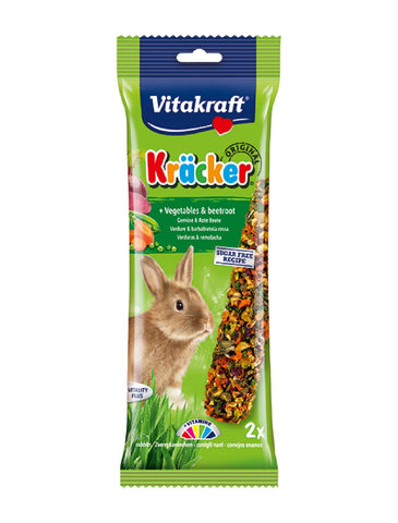 Vitakraft Kracker Vegetable Rabbit Treats 2pcs | Perromart Online Pet Store Singapore