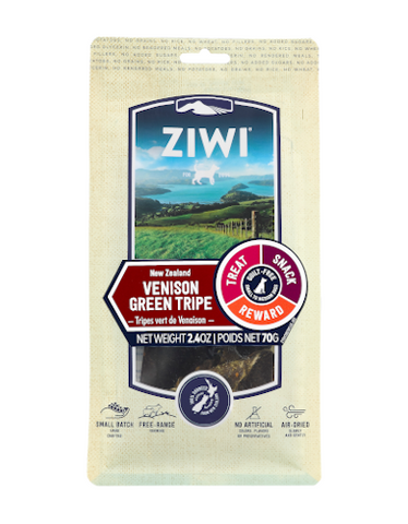 Ziwipeak Venison Green Tripe Air Dried Dog Treats 70g | Perromart Online Pet Store Singapore
