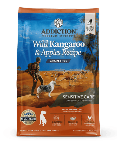 Addiction Grain Free Wild Kangaroo & Apples Dog Dry Food (2 Sizes)